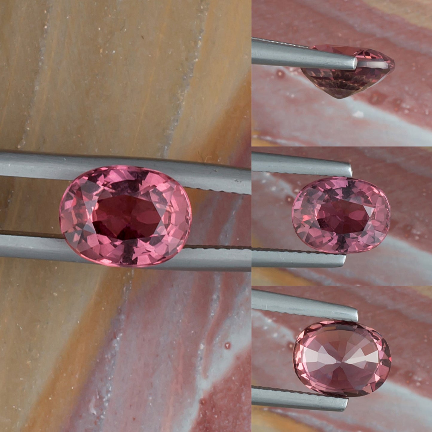 3.25ct Pink Sapphire Colored Gemstone Collage I 21063

