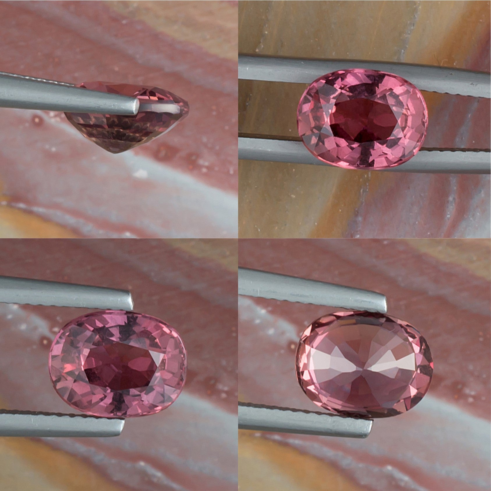 3.25ct Pink Sapphire Colored Gemstone Collage II 21063
