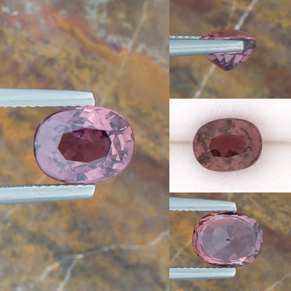 3.25ct Pink Sapphire Colored Gemstone AGL Certificate Collage I