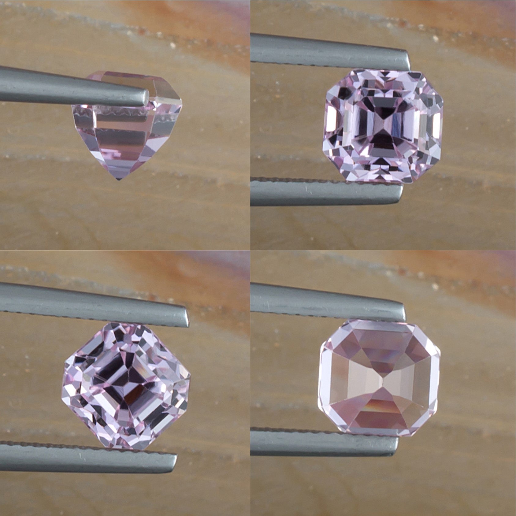 3.29ct Kunzite Colored Gemstone Collage II 
