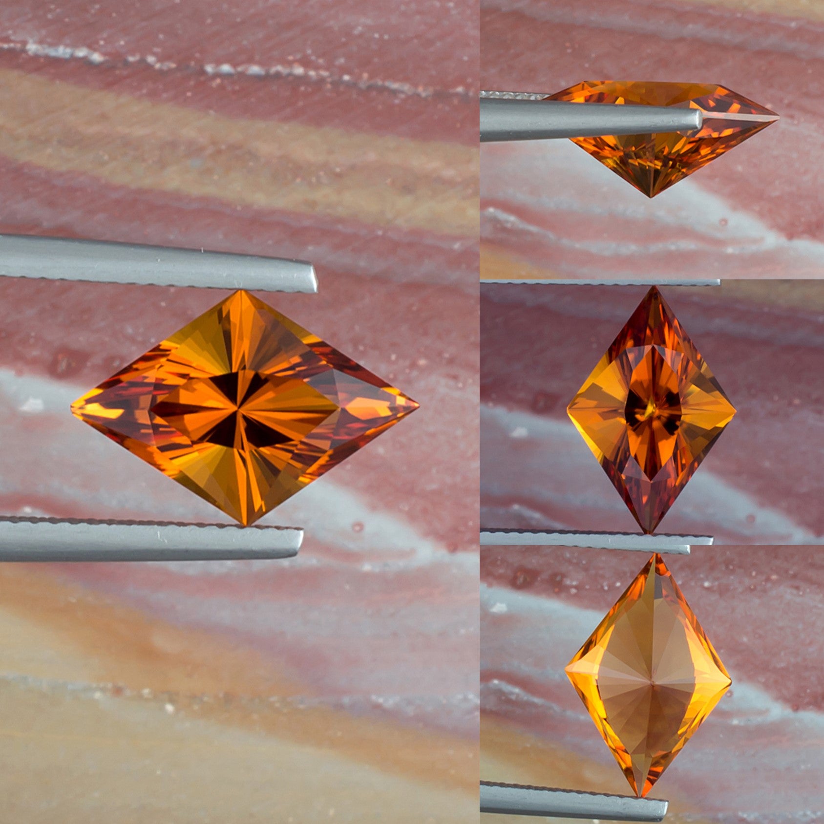 3.52ct Citrine Colored Gemstone Collage I
