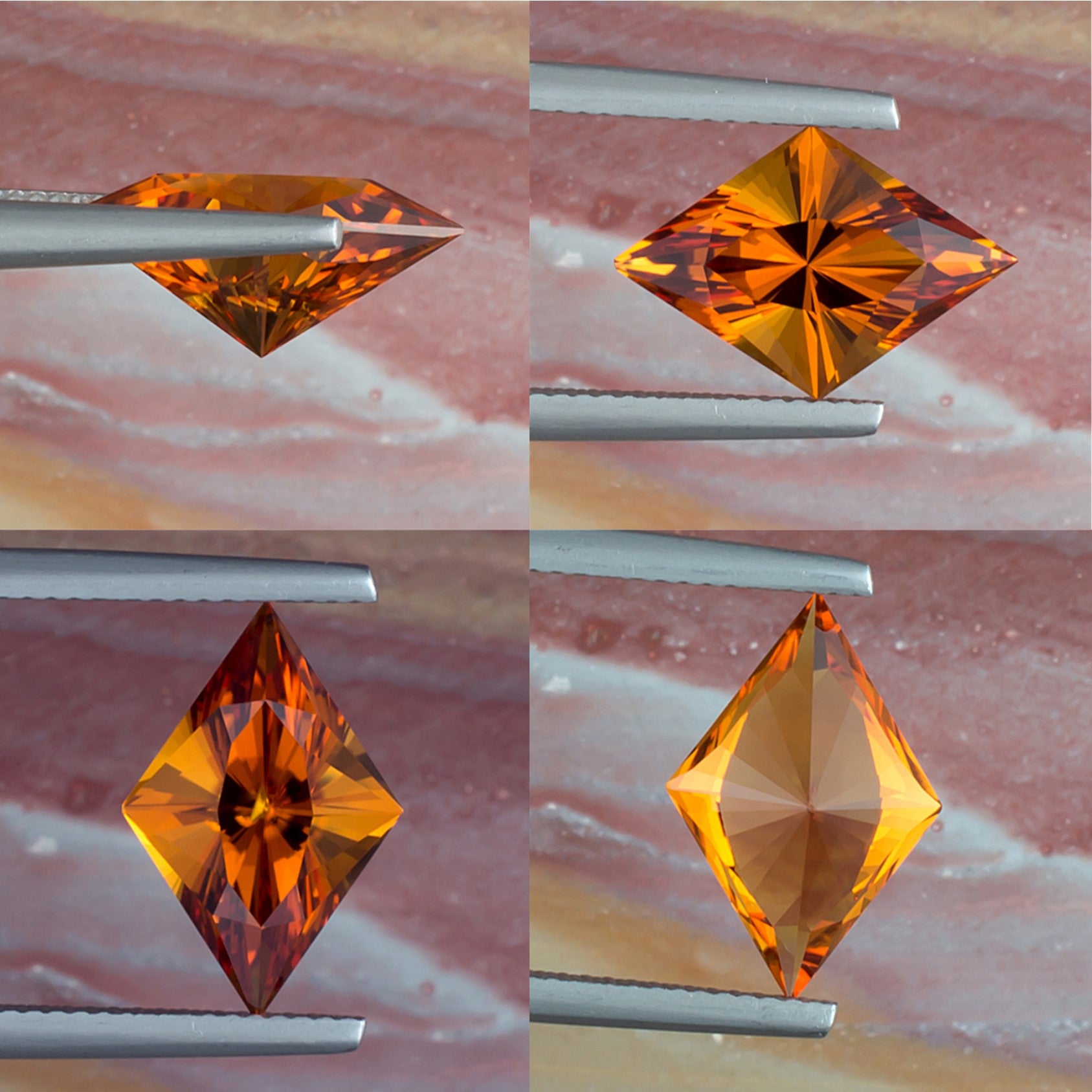 3.52ct Citrine Colored Gemstone Collage II 
