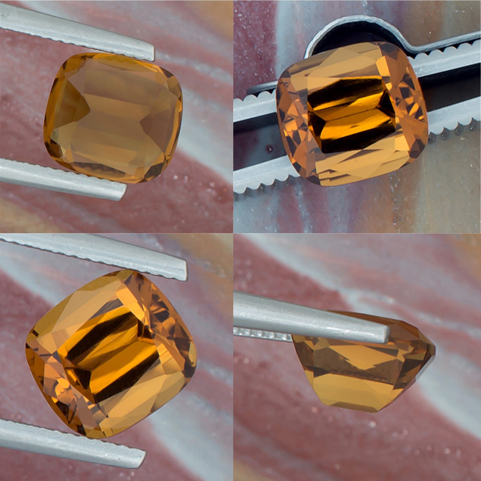 3.53ct Citrine Colored Gemstone Collage I 