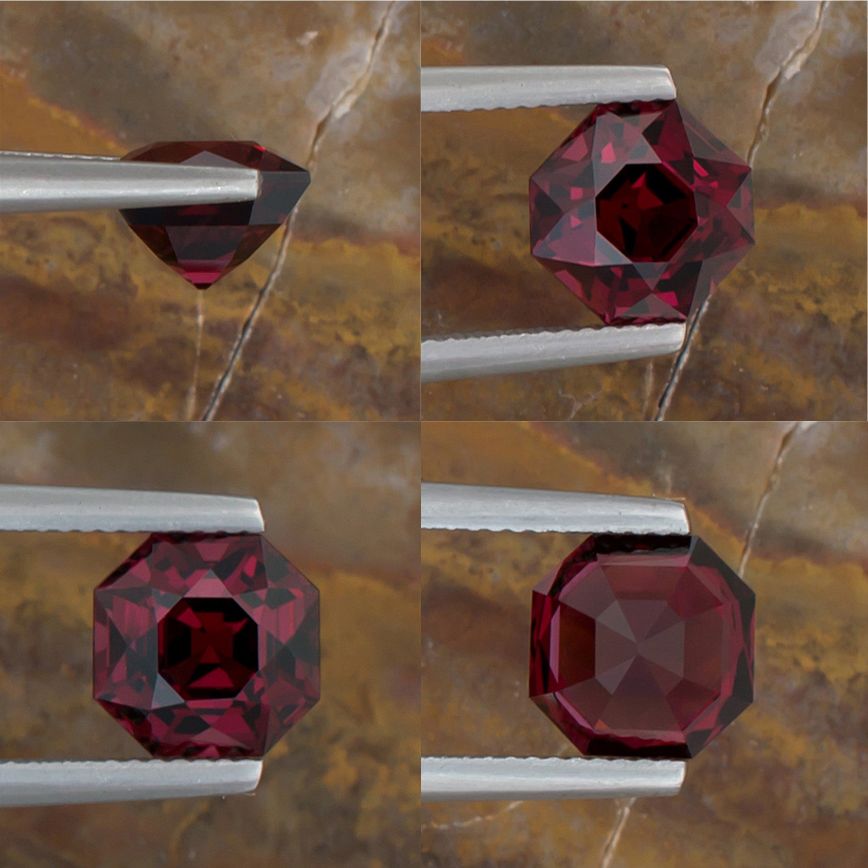 3.74ct Mahenge Garnet Colored Gemstone Collage I 

