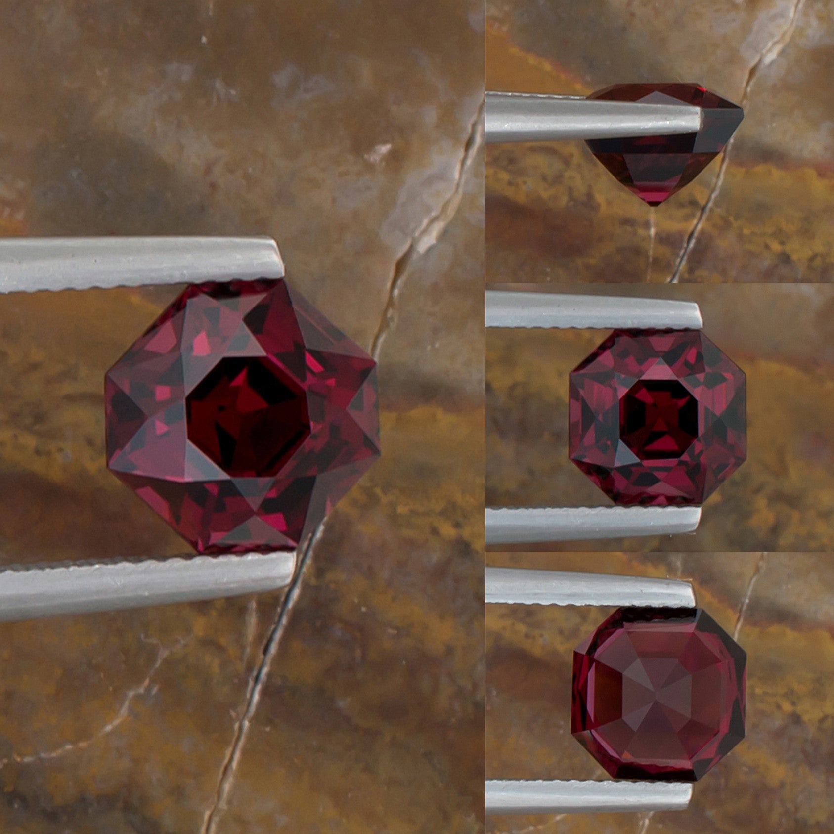 3.74ct Mahenge Garnet Colored Gemstone Collage II
