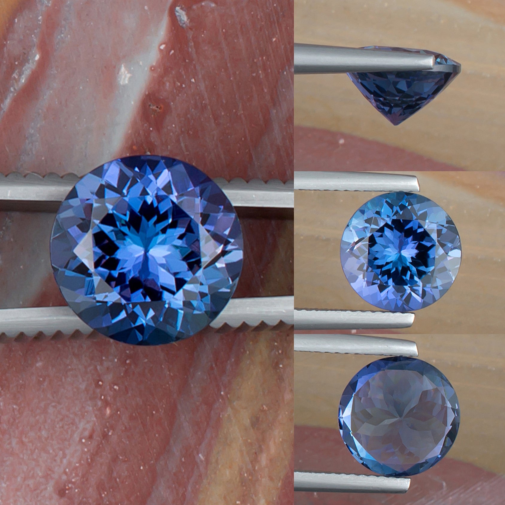 4.42ct Tanzanite Colored Gemstone Collage I 
