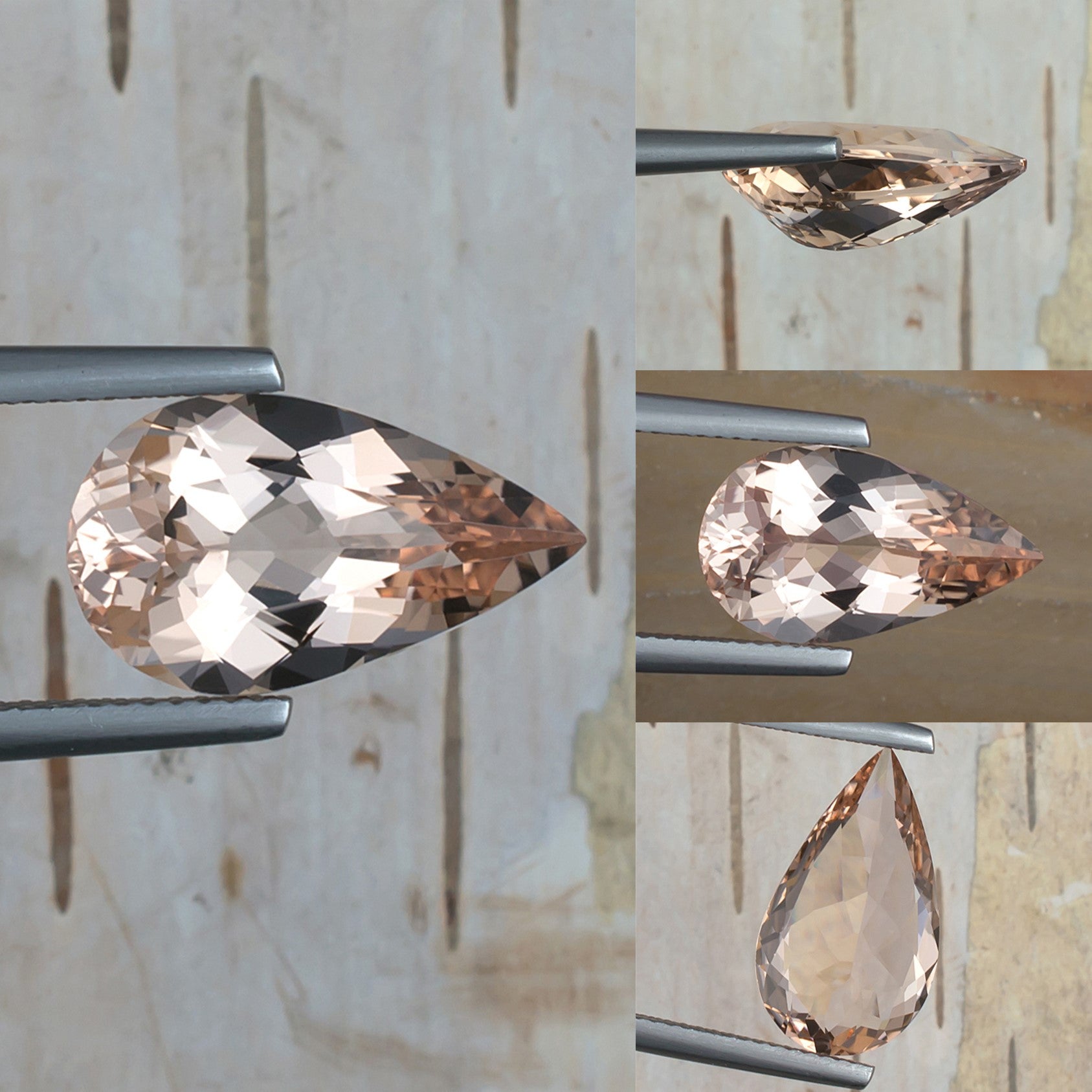5.00ct Morganite Colored Gemstone Collage 
