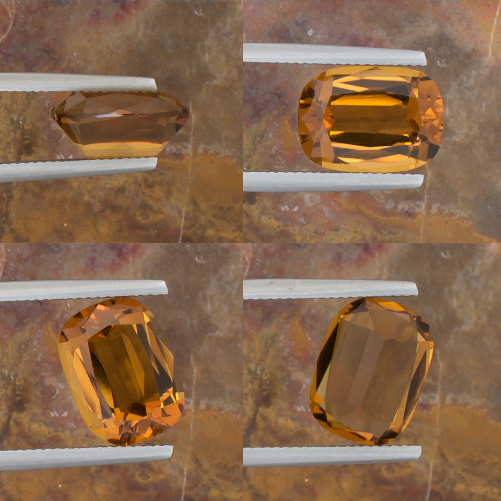 5.26ct Citrine Colored Gemstone Collage I 
