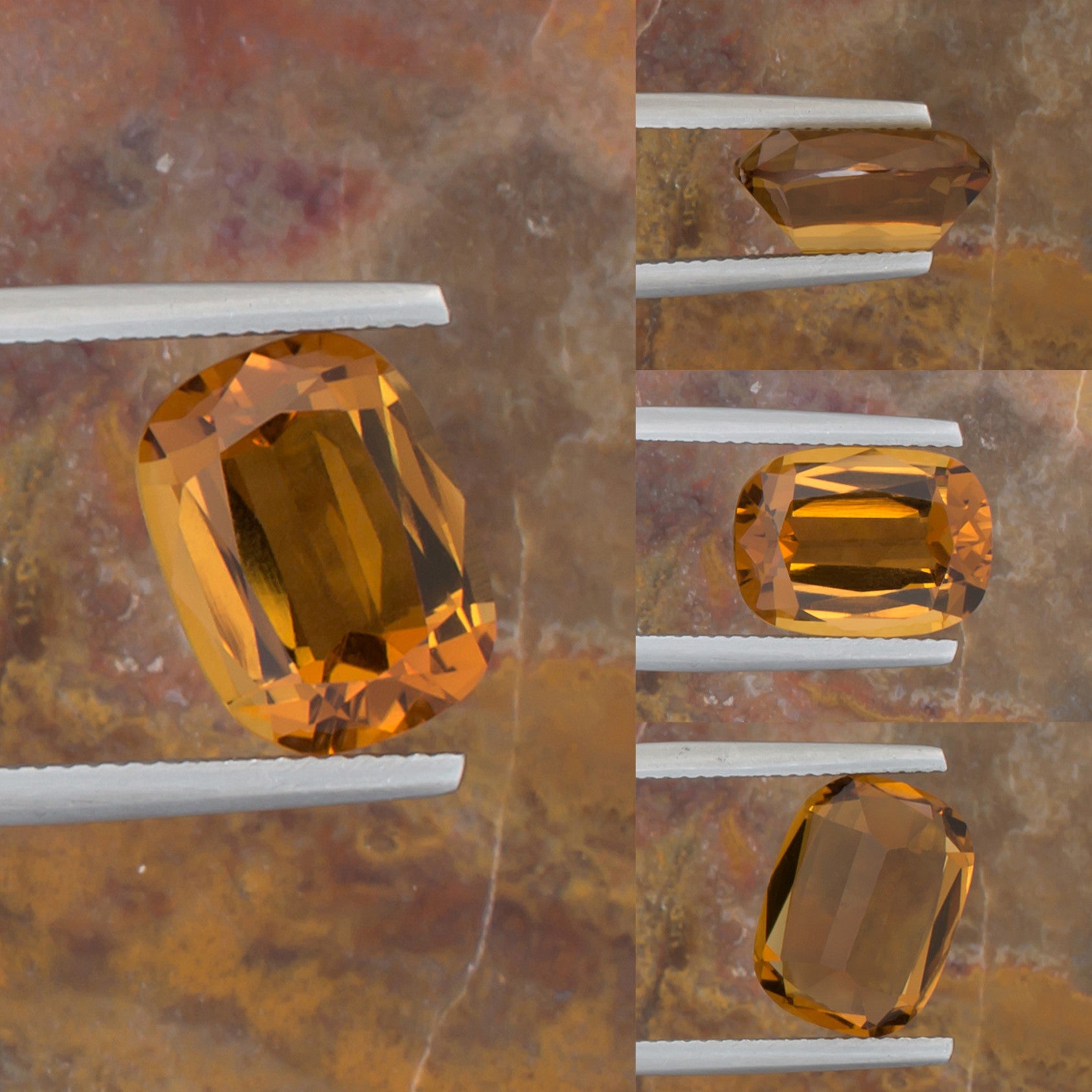 5.26ct Citrine Colored Gemstone Collage II 
