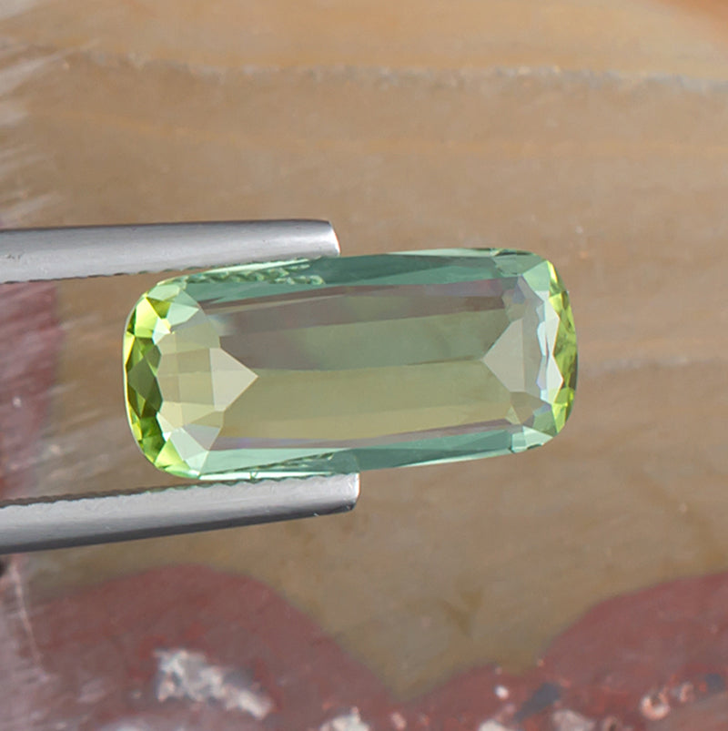 5.42ct Bicolor Tourmaline Colored Gemstone Natural Background 
