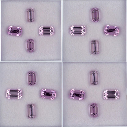 6.24twt Kunzite Colored Gemstone Parcel Collage 
