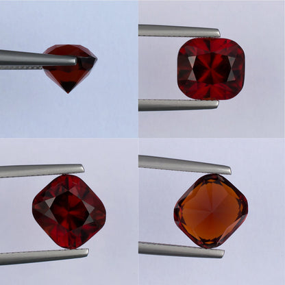 6.45ct Hessonite Garnet Colored Gemstone Collage
