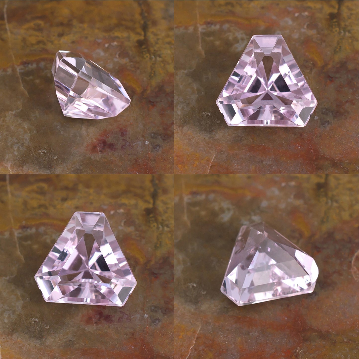6.57ct Kunzite Colored Gemstone Collage
