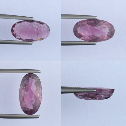 6.92ct Pink Tourmaline Colored Gemstone Collage 
