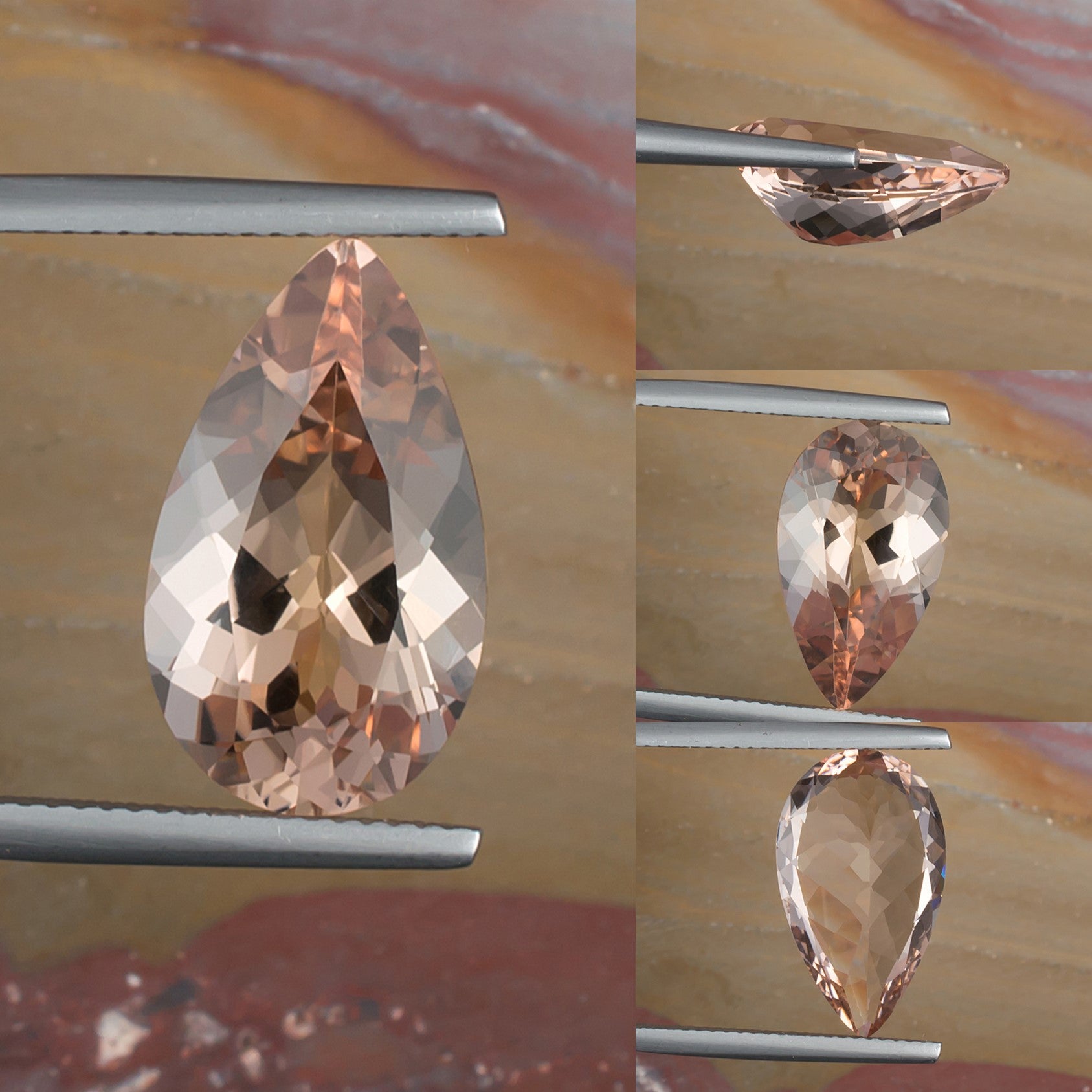 7.12ct Morganite Colored Gemstone Collage I
