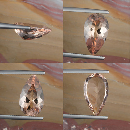 7.12ct Morganite Colored Gemstone Collage 
