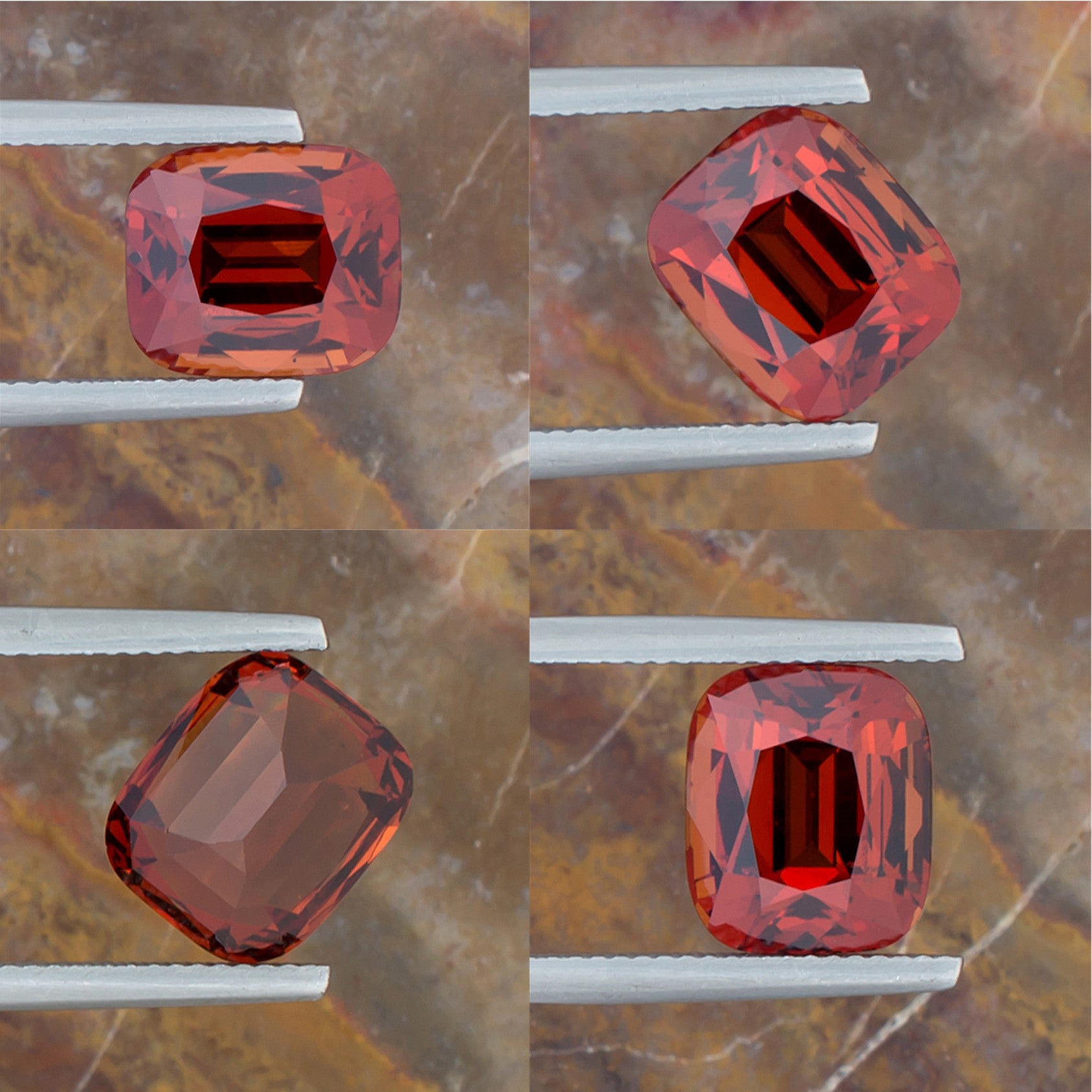 7.15ct Spessartite Garnet Colored Gemstone Collage III