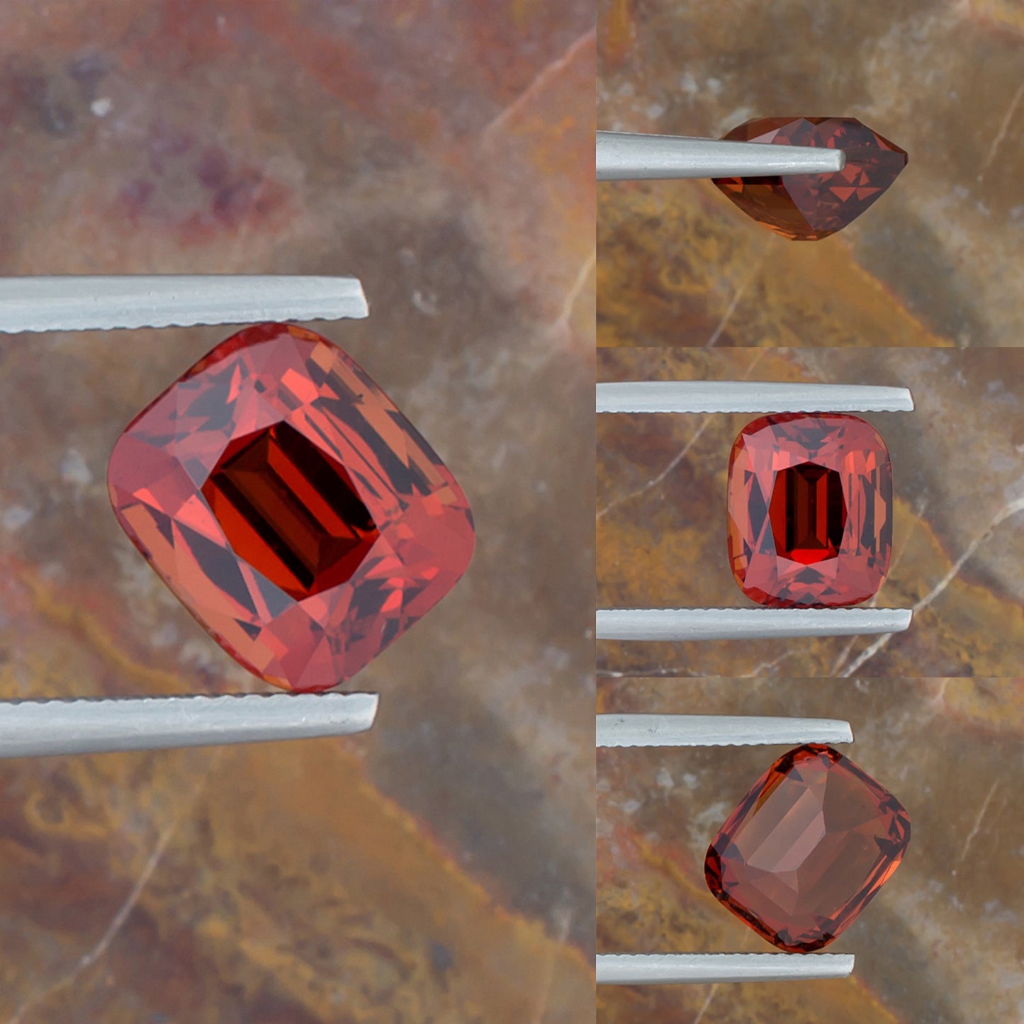 7.15ct Spessartite Garnet Colored Gemstone Collage I