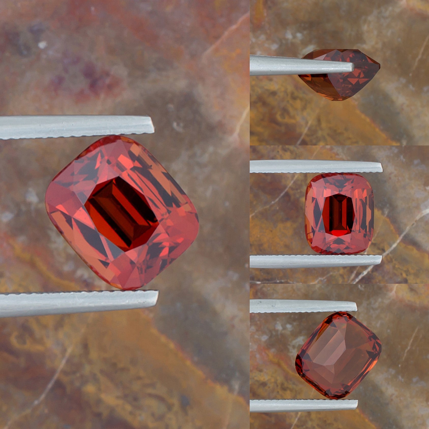 7.15ct Spessartite Garnet Colored Gemstone Collage I