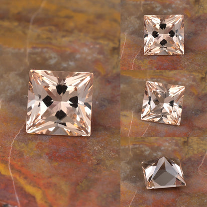 7.37ct Morganite Colored Gemstone Collage
