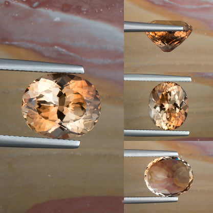 8.67ct Precious Topaz Colored Gemstone Collage 
