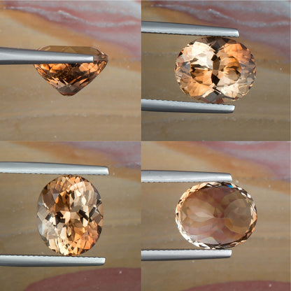 8.67ct Precious Topaz Colored Gemstone Collage 

