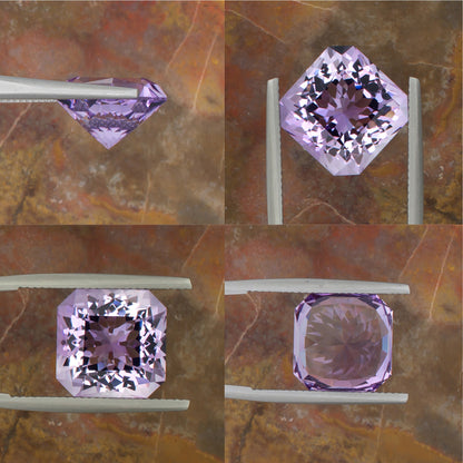9.73ct Amethyst Colored Gemstone Collage I 
