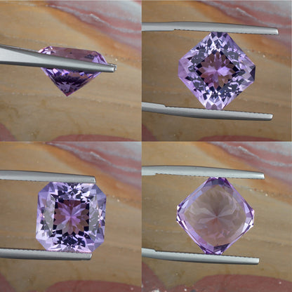 9.73ct Amethyst Colored Gemstone Collage 
