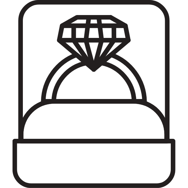 RIng in Box with Large Gemstone
