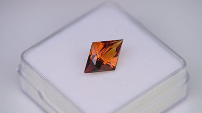3.52ct Citrine Colored Gemstone White Background Movie
