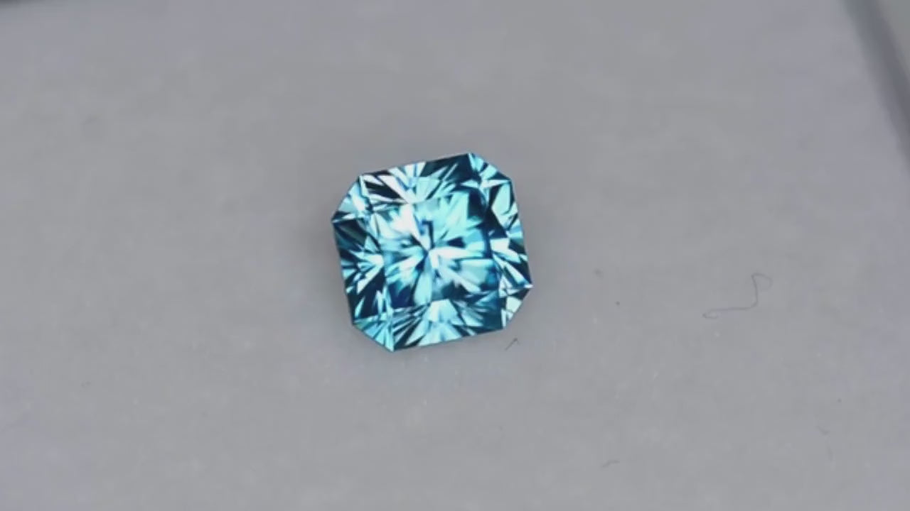 Blue Zircon Colored Gemstone Video