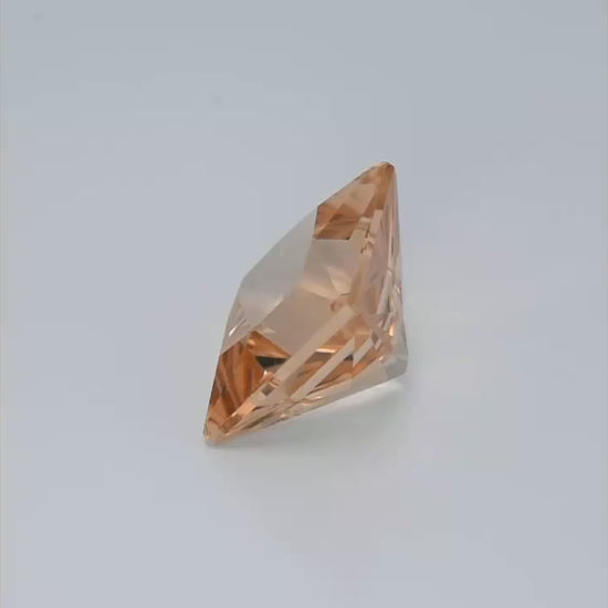 7.37ct Morganite Colored Gemstone Movie White Background
