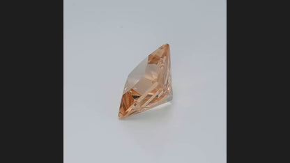 7.37ct Morganite Colored Gemstone Movie White Background
